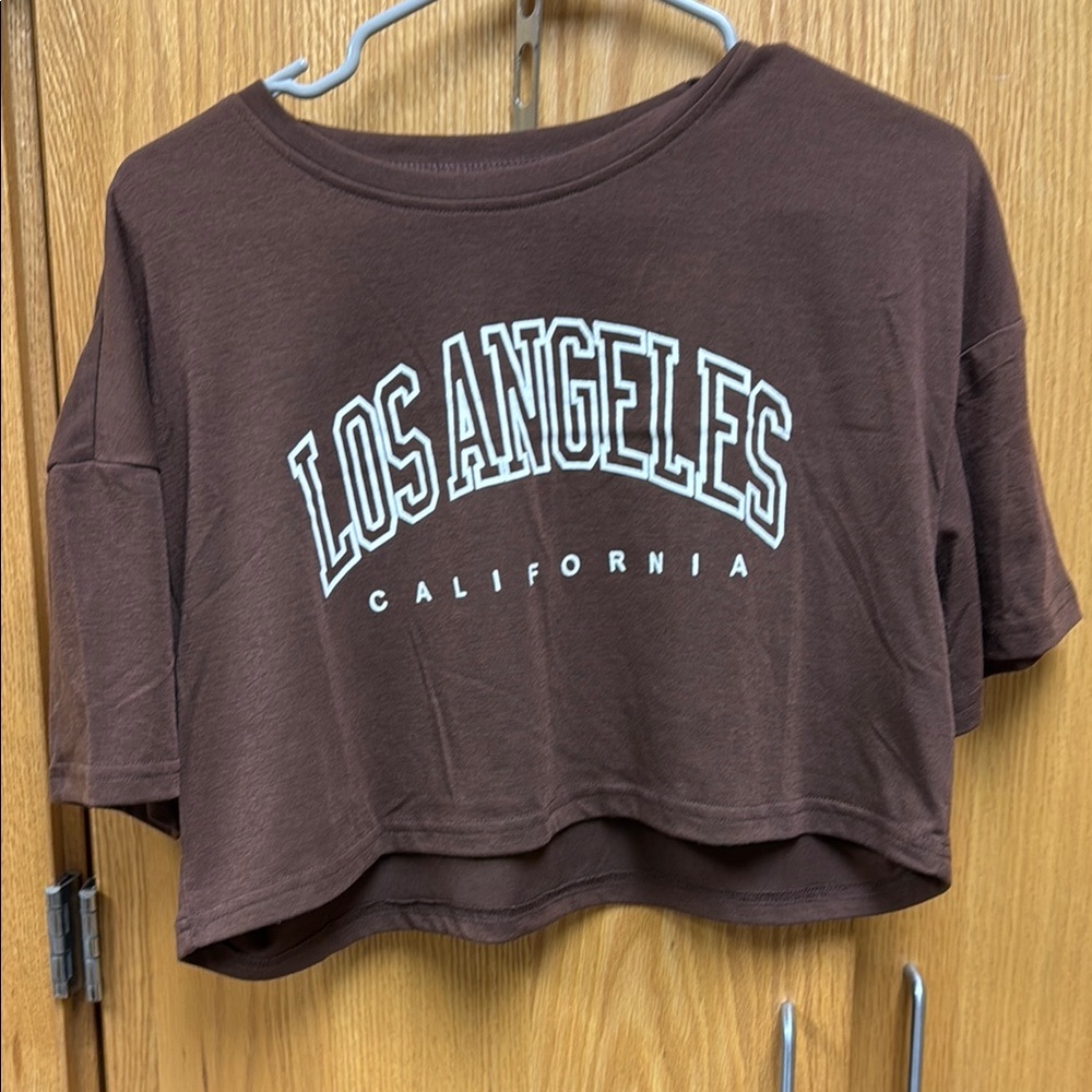 Brown Los Angeles Crop Top